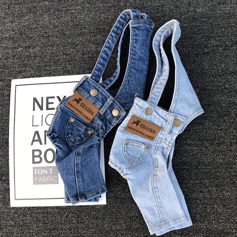 WANGMEOW Denim Suit For Dogs By PawParty Store_voghion.com