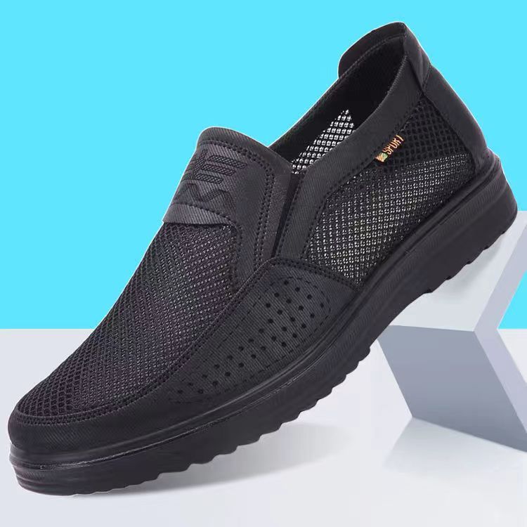 Sommer Neue Große Größe Alte Peking männer Mesh Casual Atmungsaktive Tuch Schuhe_voghion.com