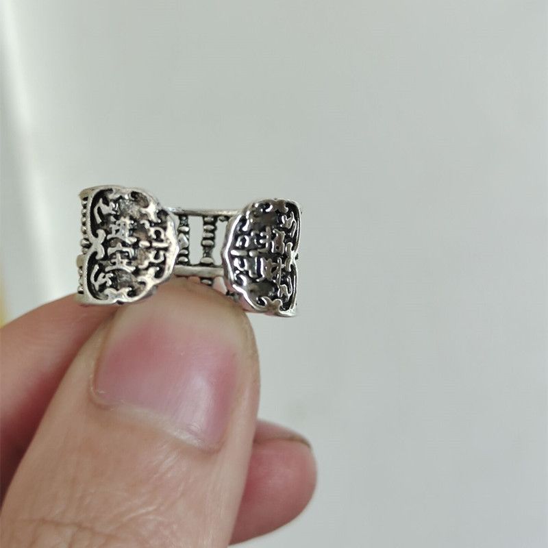 Anello versatile in stile etnico con indice abaco, design di nicchia femminile, anello alla moda con apertura personalizzata_voghion.com