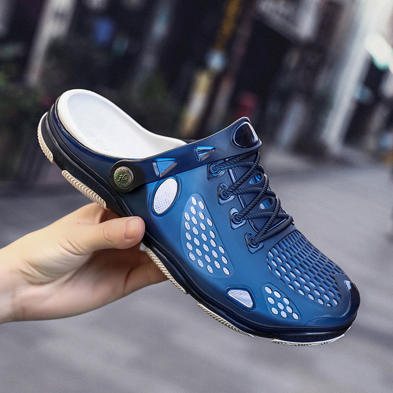 Herren Sommer Outdoor Leichte Hausschuhe Hof Pool Wasserschuhe Rutschfeste BeachClogs Garten Sandalen_voghion.com