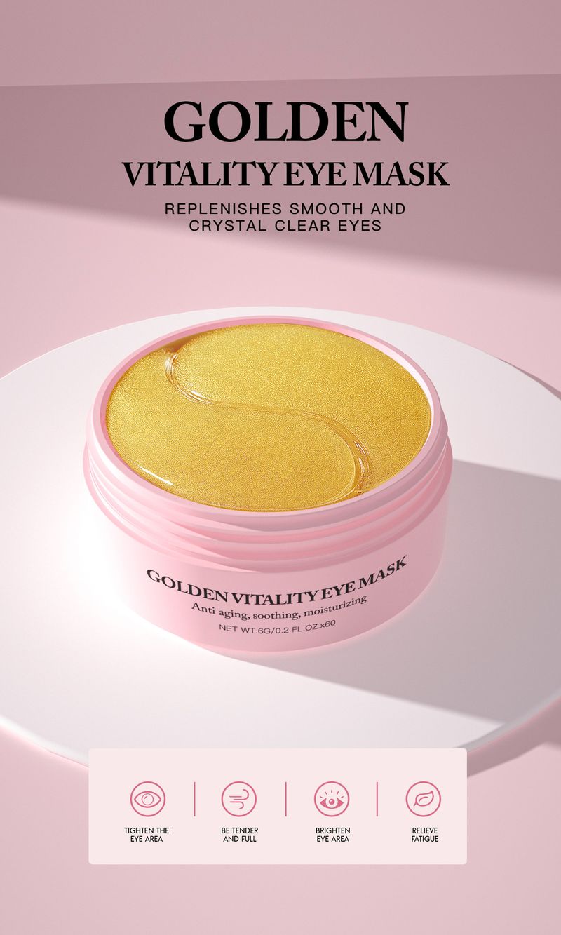 Masks New Product Gold Collagen Eye Patch Crystal Hydrating Eye Mask Moisturizing Eye Mask Brightening And Firming_voghion.com