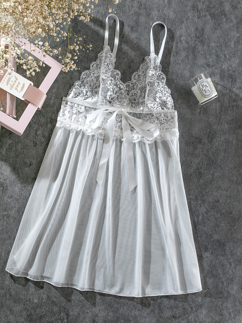 Roupas femininas quentes rendas de diamante transparente sexy e interessante saia de malha suspender roupa íntima para mulheres_voghion.com