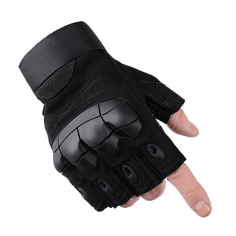 Mănuși fără degete în aer liber Paintball Vânătoare Luptă Călărie Drumeții Mănuși cu jumătate de deget_voghion.com
