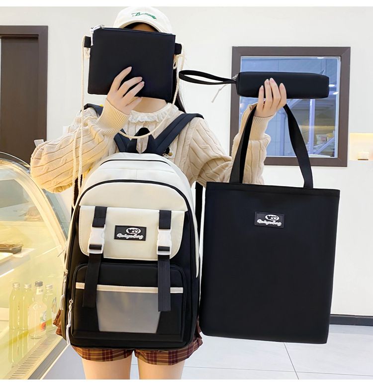 Zaini per bambini, zaini per studenti delle scuole primarie e secondarie, nuovi zaini scolastici di grande capacità, quattro pezzi, borsa per tutoraggio, zaino alla moda per studenti_voghion.com