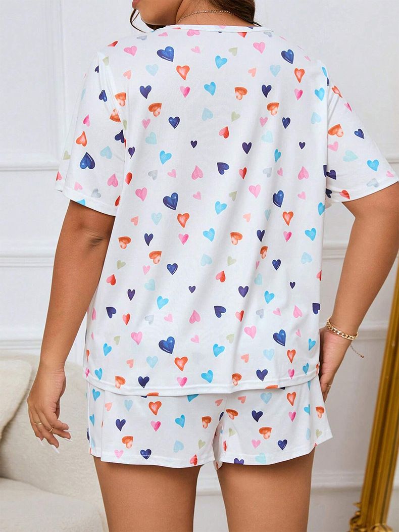 Dames Nachtkleding Casual Dames Pyjama's Zomer Nieuw Grote Maat Zweet Absorberend T-shirt Shorts Thuis Kleding Pyjama's_voghion.com