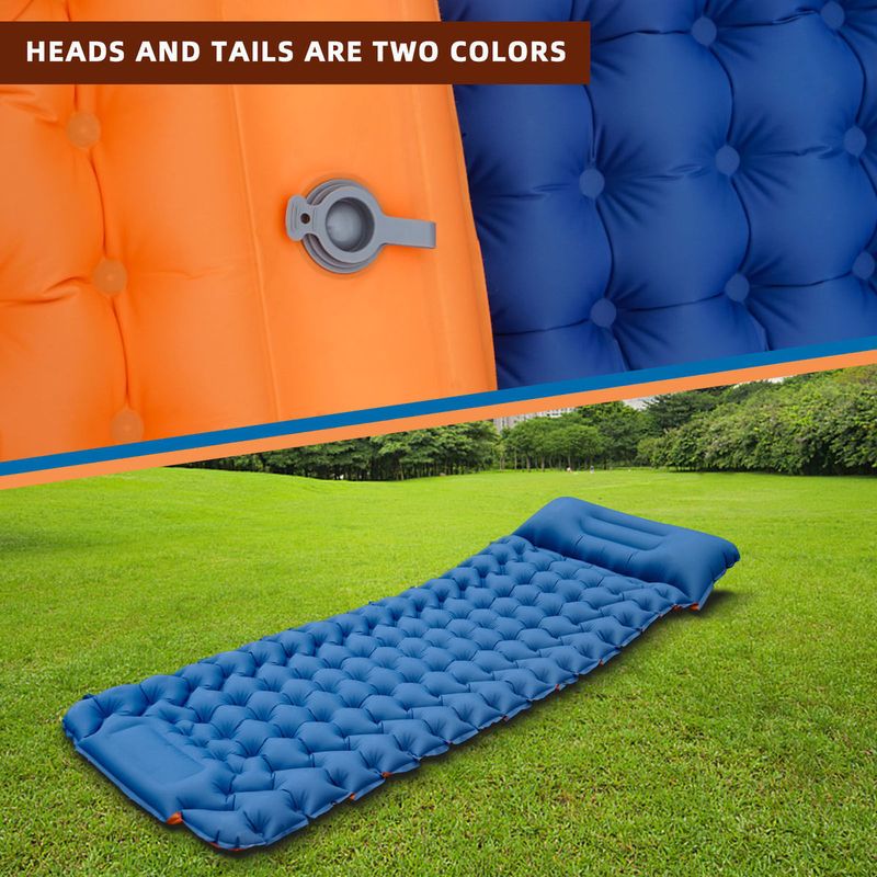 Tente pliante portable épaissie, nouveau modèle, pédale pratique, tapis gonflable pour sieste, camping, extérieur, spécial_voghion.com