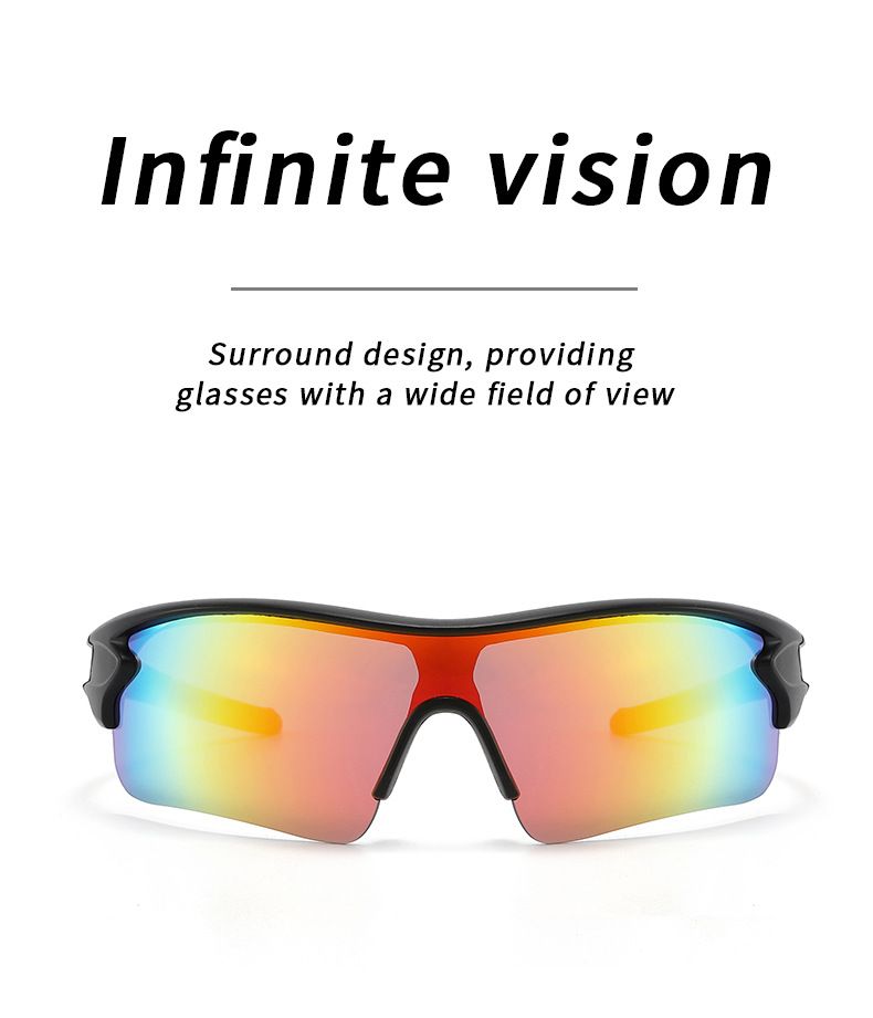 Lunettes de cyclisme unisexes, protection UV, colorées, pour sports de plein air_voghion.com