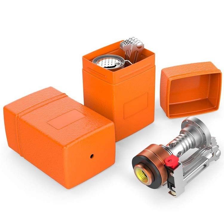 Zunanji piknik kampiranje integriran ultra majhen mini z elektronskim vžigom prenosni praktični štedilnik posoda_voghion.com