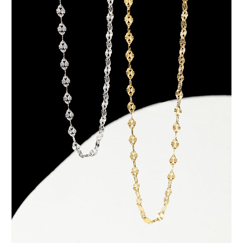 Collana in argento Sterling all'ingrosso, catena per maglione da donna, design di nicchia di alta qualità, accessori per gioielli con temperamento._voghion.com