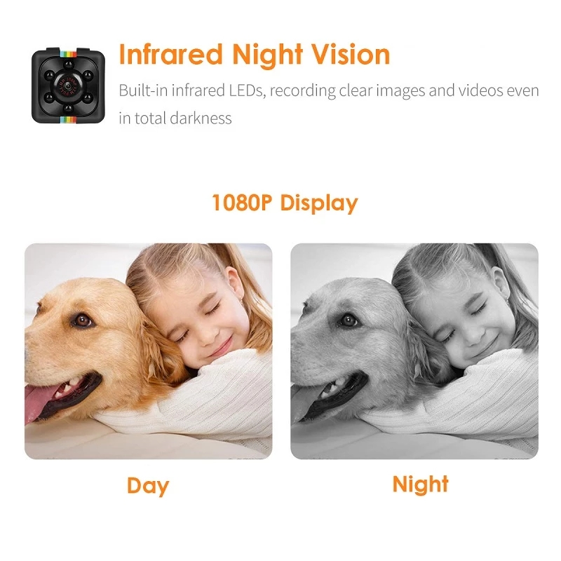 SQ11 Mini Camera HD 1080P Night Vision Camcorder Motion Detection DVR Voice Sport DV Video Video Surveillance IP Network Camera Without Card_voghion.com