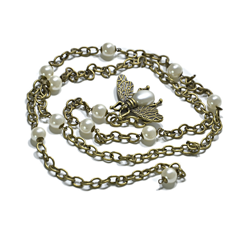 Populära damer med alternativ personlig pärlinläggning av bidekoration Metall Sailor Dance midjekedjor_voghion.com
