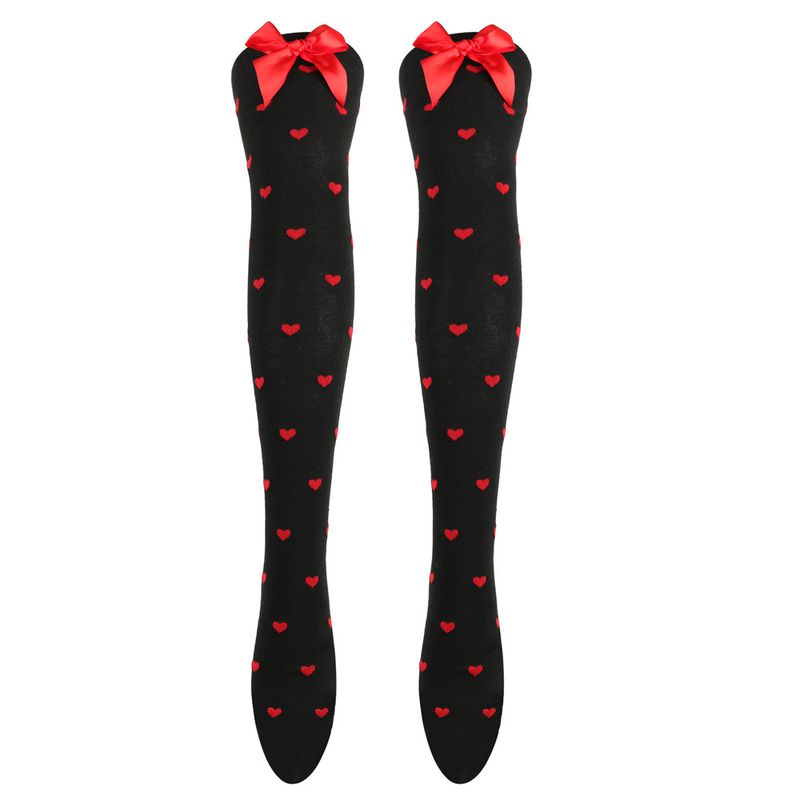 Le calze Red Lips Love per San Valentino saranno calze sopra il ginocchio e graziose calze con fiocco_voghion.com