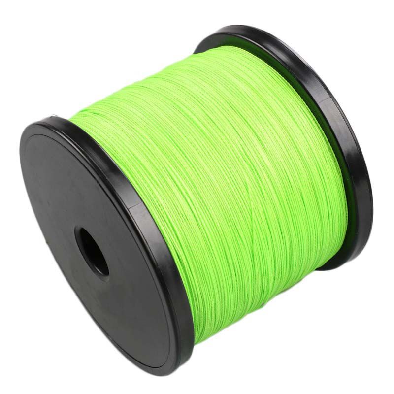 Dorisea fluoreszkáló zöld Dyneema PE szőtt horgászzsinór, többszálú, 1000 m, 6-100 font_voghion.com