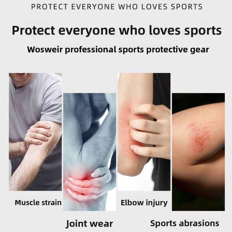 Basketball Anti-Slip Sports Pads For Men Women, Warmers, Arm And Elbow Joint Sleeves, Running Fitness Protective Gear_voghion.com