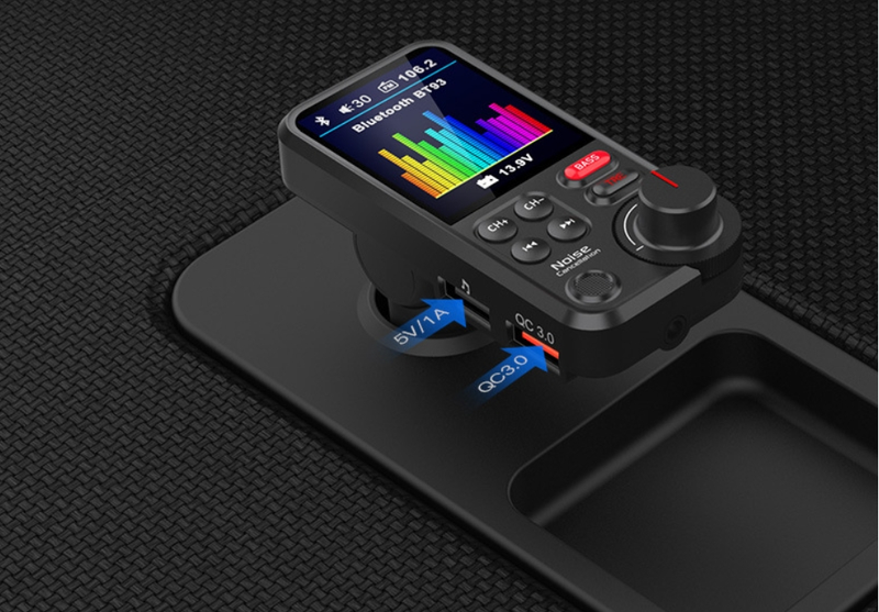 BT93 Auto MP3-speler USB-stick Lossless HIFI Hoge en lage frequentie-equalizer Muziek Auto Bluetooth FM-zender_voghion.com