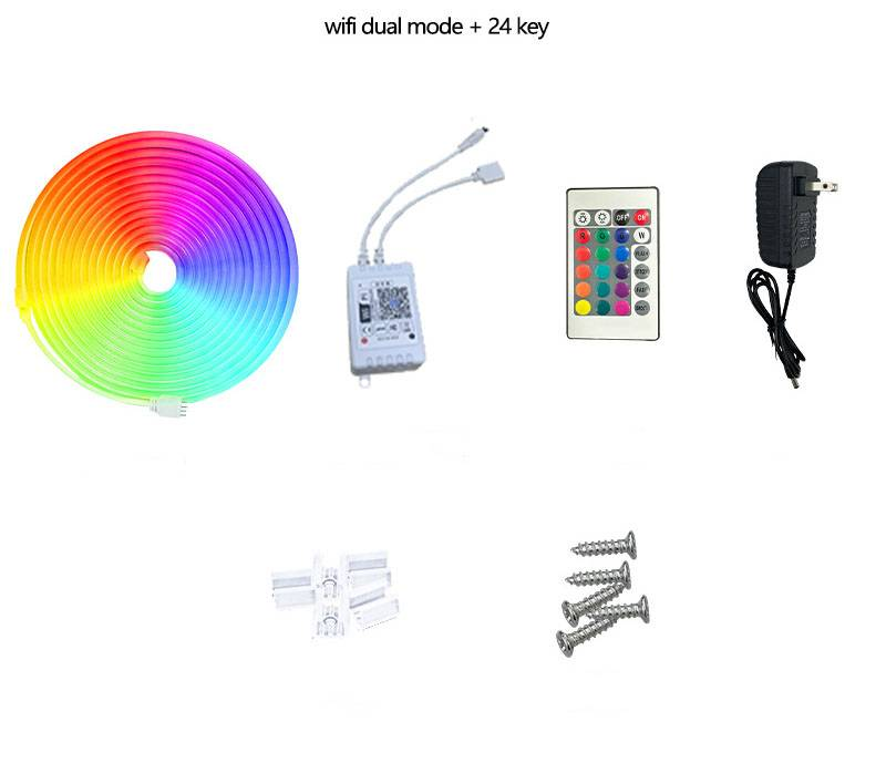 Lichter & Beleuchtung 10m Graffiti Wifi Bluetooth Bunte Silikon Licht Gürtel DIY Form Atmosphäre Licht_voghion.com