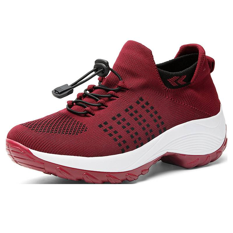 Damskor Stora storlekar Damskor Mom Shoes Shake Shoes Strumpor Skor Fly Weave Damskor_voghion.com