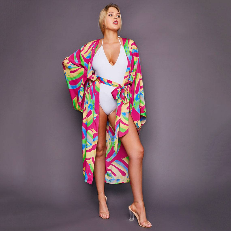 Women's Beach Cover-Up Cardigan - Sun Protective Swimwear Wrap, Lightweight Bikini Cover & Vacation Outerwear_voghion.com