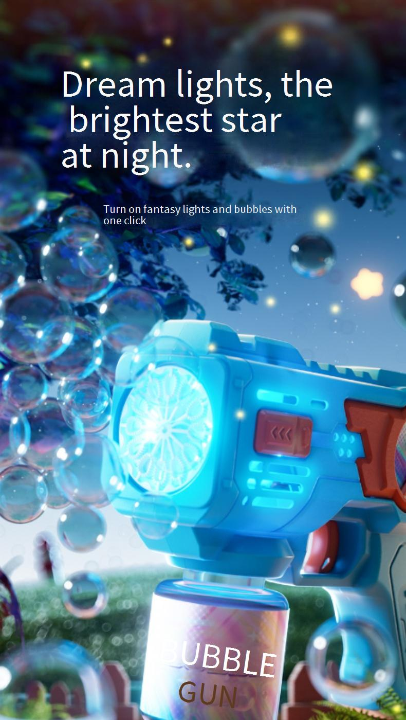 Automatic Bubble Gun For Kids - Electric Handheld Bubble Blaster With Leak-Proof Design_voghion.com