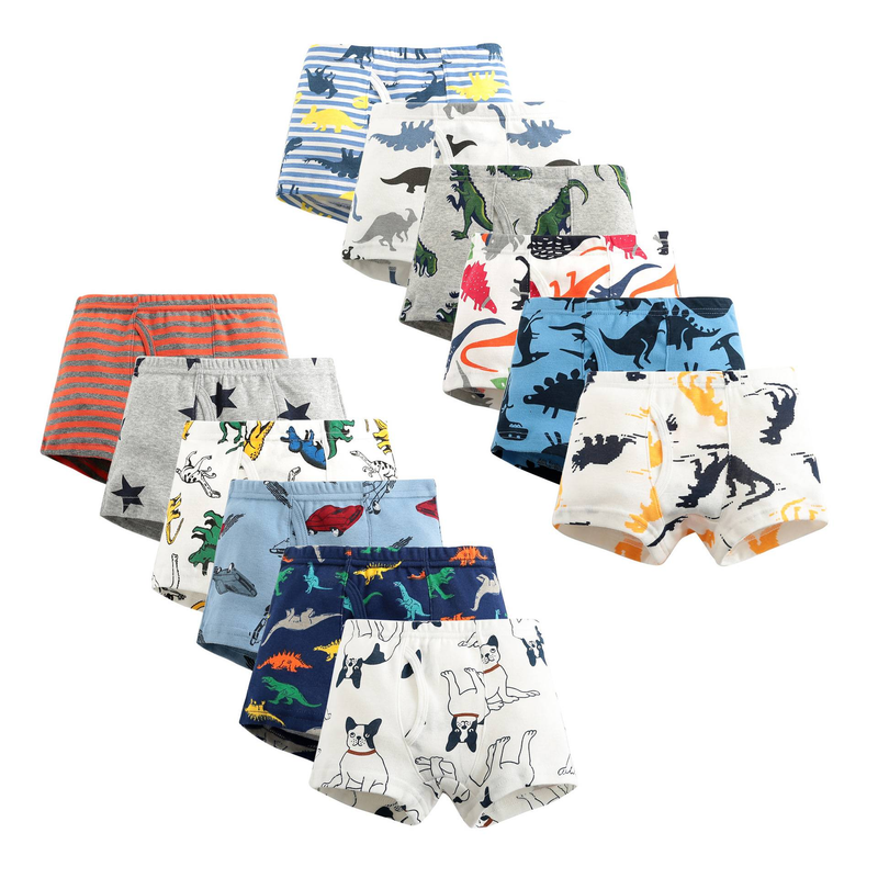 Intimo per bambini in puro cotone, per neonati, dinosauri, piccoli boxer in cotone per il commercio estero, all'ingrosso_voghion.com