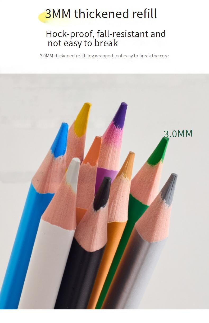 Set di 50 matite colorate cancellabili per bambini e adulti, materiale artistico atossico, per schizzi, disegno, ombreggiatura, ideale per studenti e artisti._voghion.com