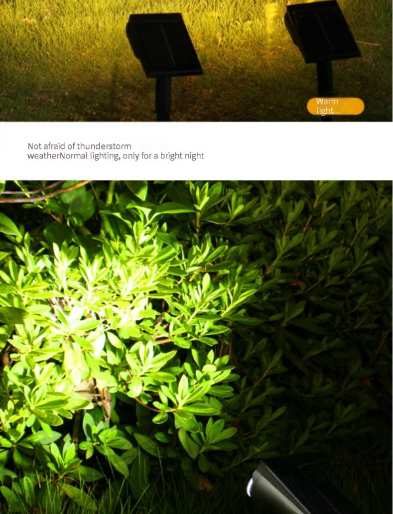 Solar-Gartenleuchten DC-778 – 2er-/7er-Pack LED-Strahler (Warmweiß/Kaltweiß/RGB), einstellbarer Winkel, IP65 wasserdicht für Hof, Weg, Baumbeleuchtung_voghion.com