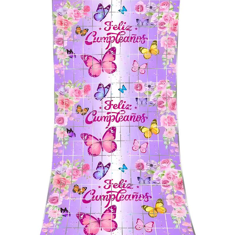 Cortina de cuentas de mariposa - 1 x 2 m, papel de aluminio, decoración para fiestas, bodas, cumpleaños y celebraciones_voghion.com