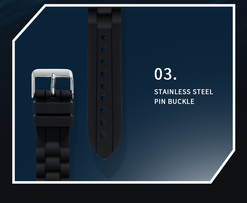 BERNY Automatic Dive Watch For Men Sport Casual 20ATM Waterproof Mechanical Watch With Day Date Super Luminous Silicone Strap Sapphire Wristwatch_voghion.com