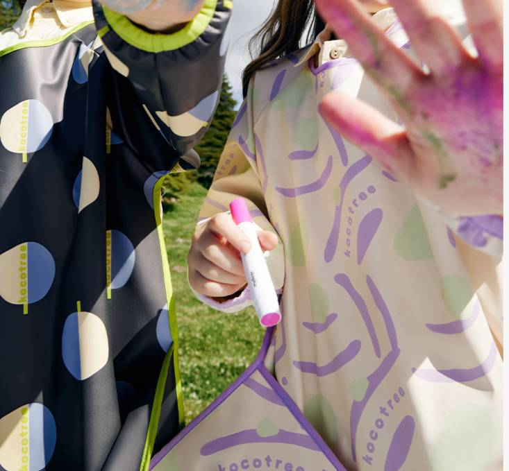 Kids Waterproof Art Smock – Long Sleeve Painting Apron For Boys & Girls (A-Class, PU Coated, 4 Sizes & Trendy Colors)_voghion.com