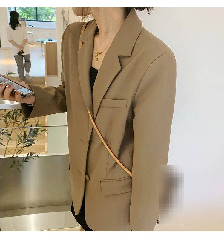 Kadınlar İçin Büyük Boy Blazer – Kore Esintili Günlük Takım Ceket (Bej/Pembe/Siyah/Beyaz) | İşyerinden Hafta Sonuna Kadar Çok Yönlülük_voghion.com