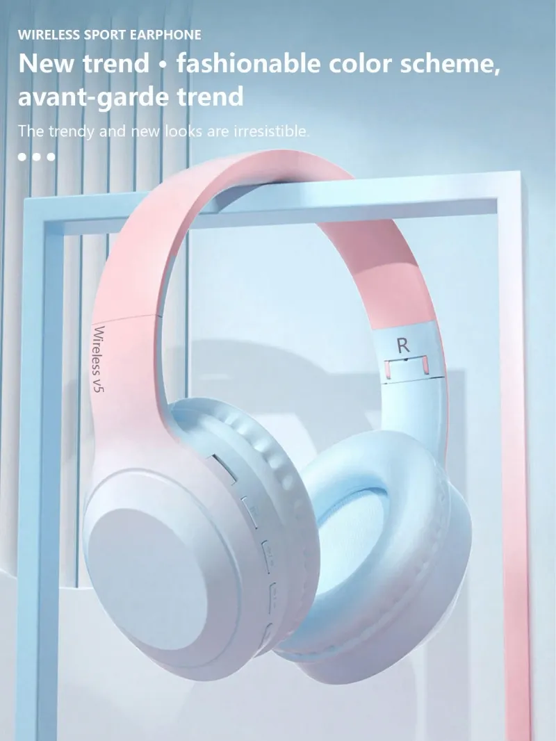High Fidelity High-resolution Stereoscopic Surround Sound Wireless Bluetooth 5.3 Head Mounted Noise Cancelling Gaming Earphones_voghion.com