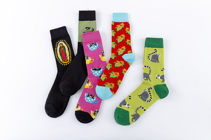 Socks New mid calf socks colorful trendy socks combination casual socks autumn and winter new cotton socks_voghion.com