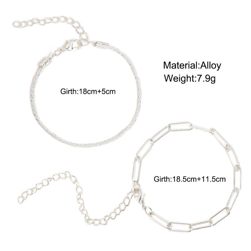 Cross-border new sparkling bracelet female ins niche design light luxury high-grade simple bracelet two-piece set_voghion.com