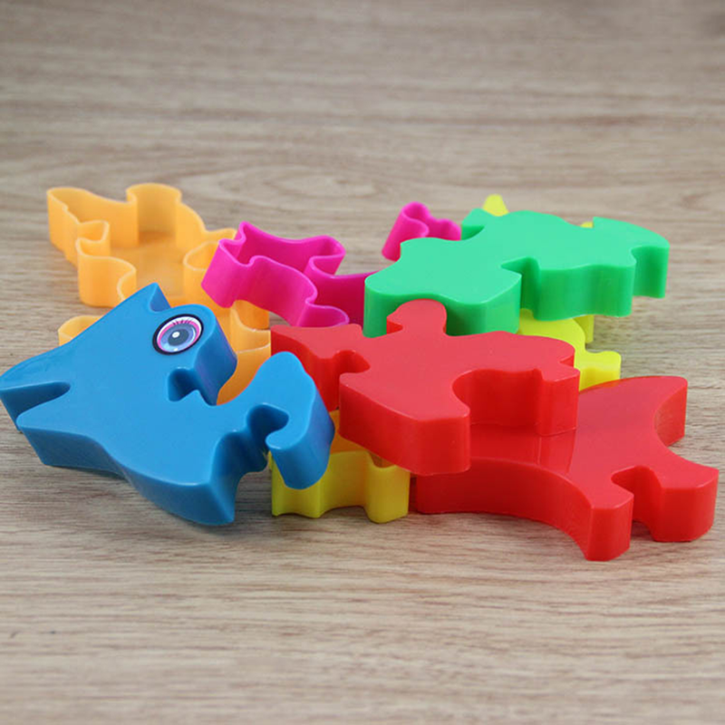 Jinleiou 1 set Djurpussel Praktisk förmåga Hand-öga-koordination Pedagogiska leksaker DIY 3D-fiskpusselleksaker för barn_voghion.com