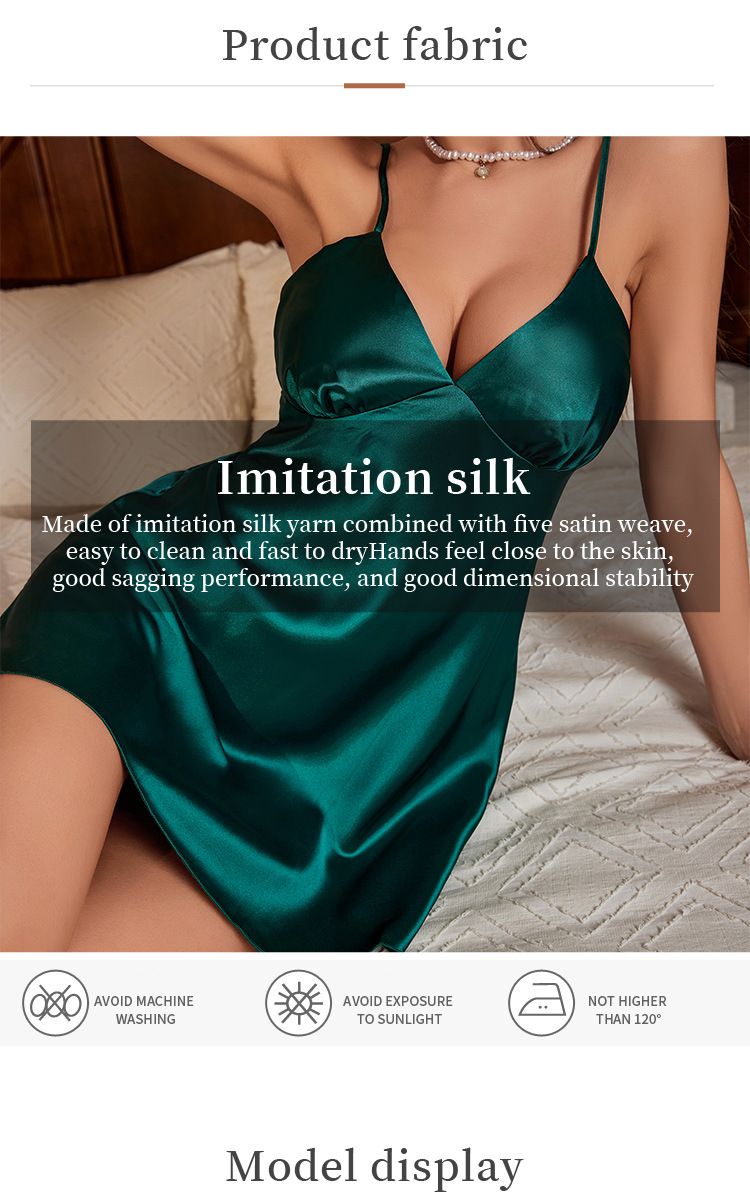 Daenerys kurzes Camisole-Kleid für Frühling und Sommer, sexy, modisch, leicht und bequem, aus Seide_voghion.com