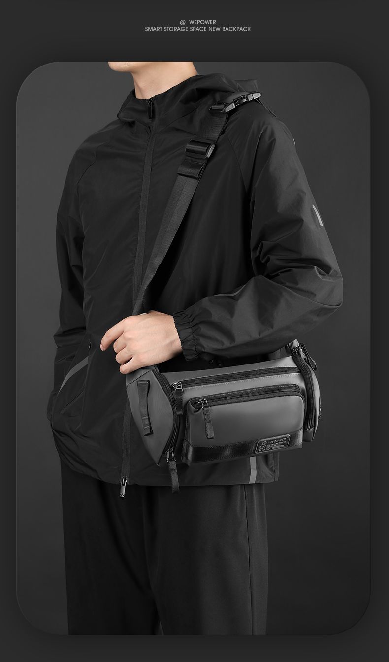 Chest Multi-Functional Men's Messenger Simple Commuter Shoulder Outdoor Leisure Large Capacity Sports Riding Waist Bag_voghion.com