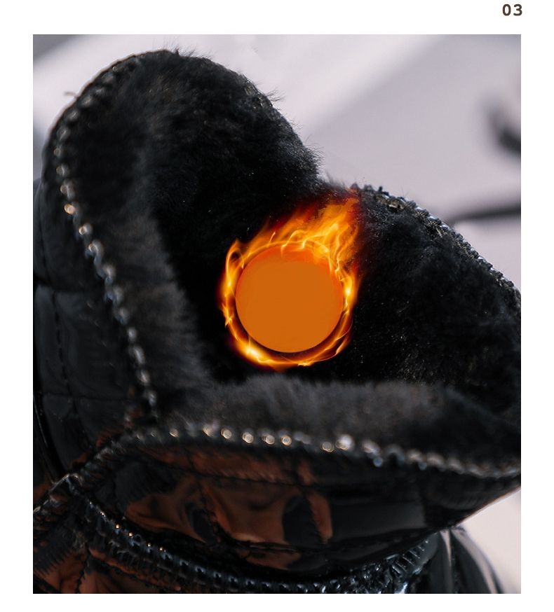 XUANMU Bottes de neige imperméables et chaudes pour enfants, chaussures d'extérieur tendance, nouvelle collection hiver XF0044_voghion.com