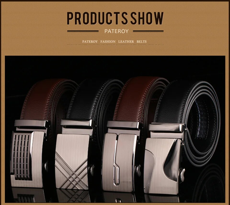 PATEROY Herrengürtel Echtes Leder Jeans Cinto Gürtel für Männer Ceinture Homme Kemer Cinturon Hombre riem Designer_voghion.com