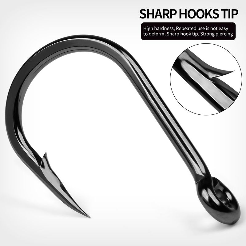 Evil Deep Boat Sea Sturgeon Catfish Giant Big Fish Iron Plate Fishing Hook 20 Pieces_voghion.com