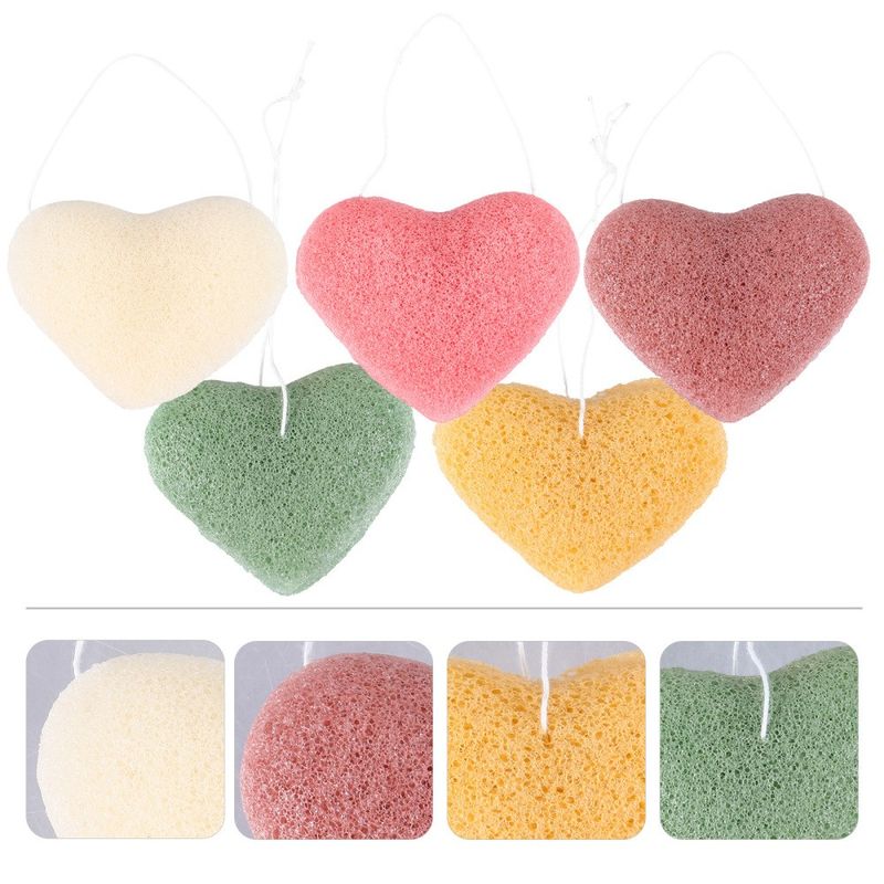 5 Pcs Gesicht Waschen Schwamm Reinigung Puff Pads Hautpflege Zubehör_voghion.com