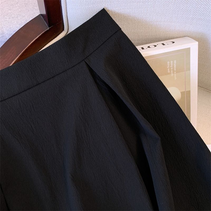 Women's Clothing Large Size Suit For Women In Summer, Two Piece Suit For Fat Girls, Age Reducing Splicing, Button Square Collar Top With High Waist_voghion.com