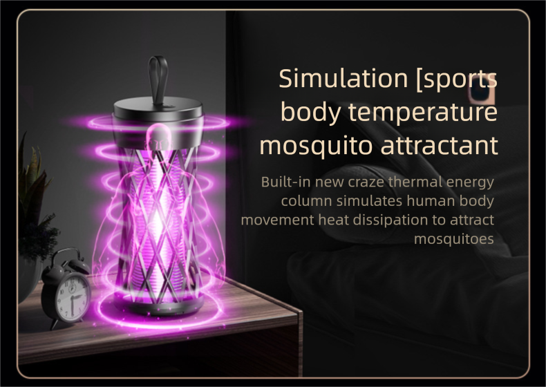 USB Mosquito Killer Lamp, Household Electric Shock Mosquito Repellent, Portable Outdoor Mosquito Trap, Waist Design_voghion.com