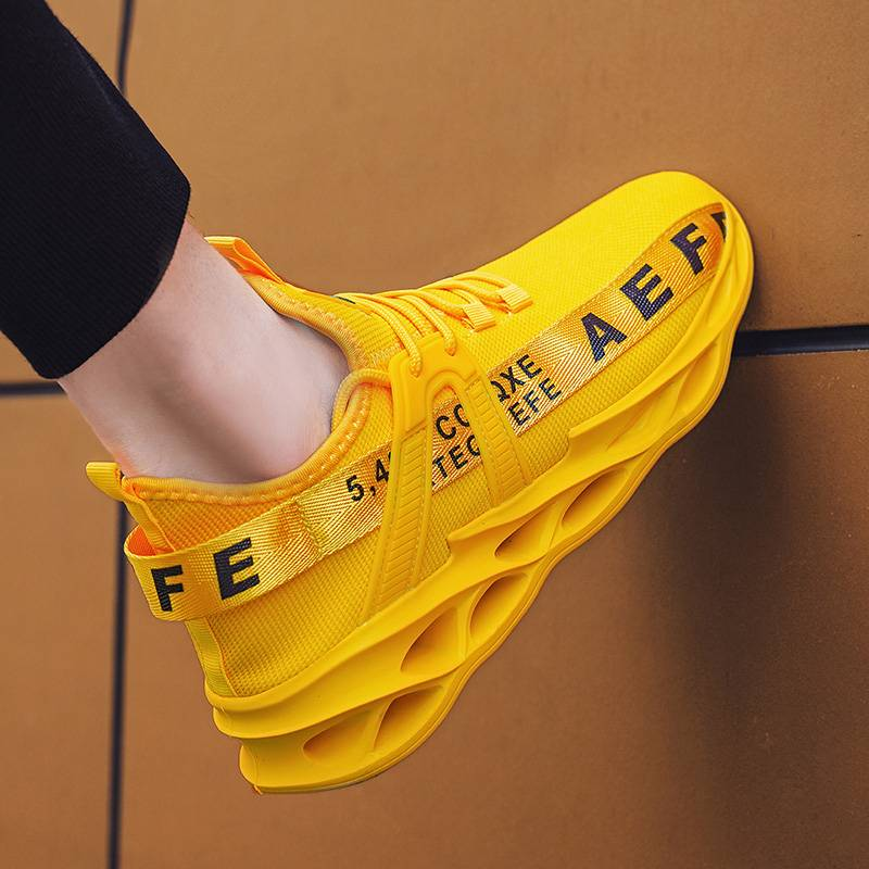 Nuevos zapatos casuales explosivos para deportes al aire libre, transpirables, ligeros, de talla grande, sin cordones, para correr_voghion.com