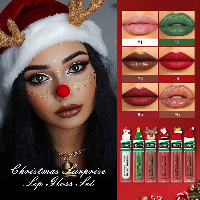 Chrëschtlippengloss Chrëscht léif Popp Lippengloss Gréng fein schimmernd Matt Lippengloss_voghion.com