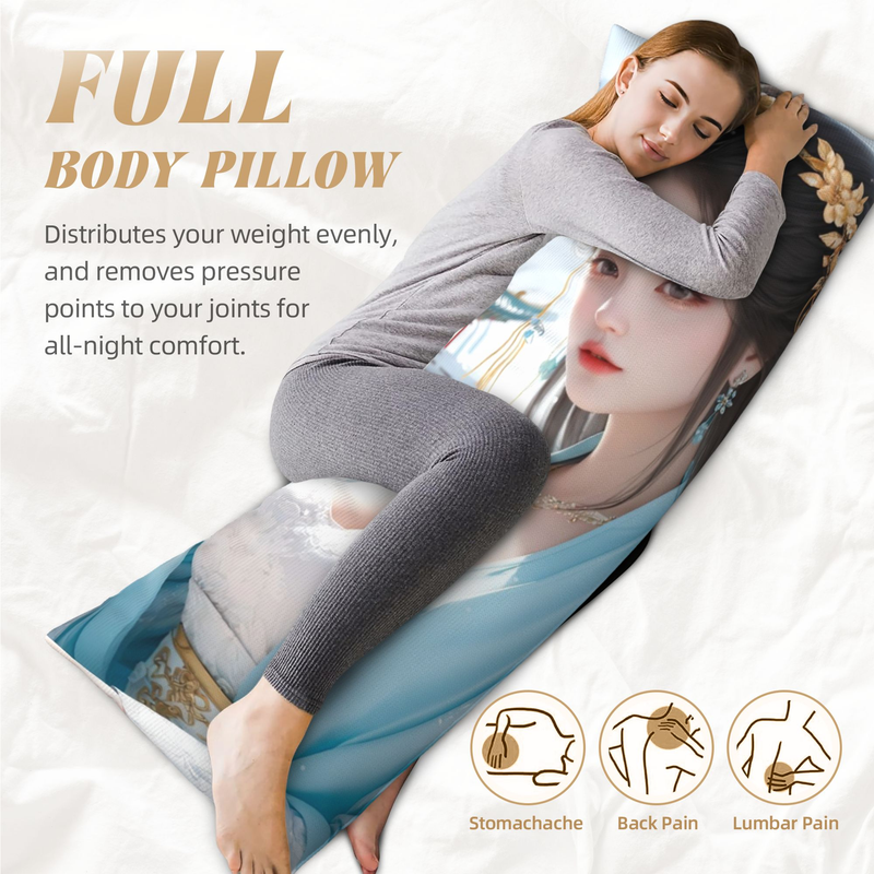 Equal Body Pillowcase, Removable Velvet Equal Body Pillowcase, (excluding Pillow Core)_voghion.com