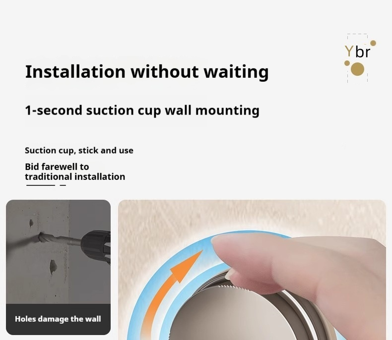 Bathroom Suction Cup Rack Toothbrush Toothpaste Comb Storage Box Wash Basin Cosmetic Pen Storage Tube Vacuum Suction Cup_voghion.com
