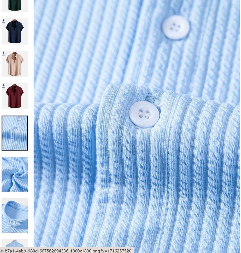 Clothing 2024 Summer New Short Sleeve Solid Color Men's Shirt Top_voghion.com