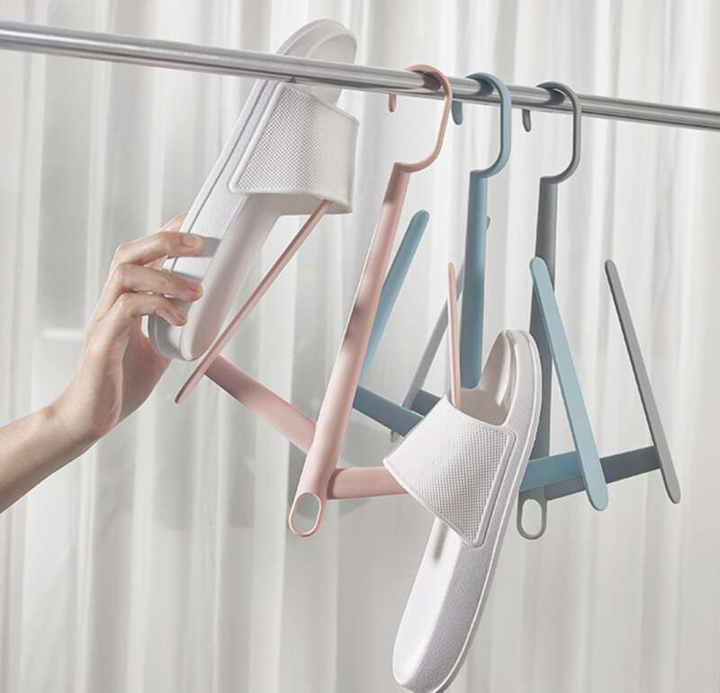 【 Hedou 】 Multi Functional Home Small Tree Rack, Outdoor Windproof Clothes Hanger, Hook, Balcony Shoe Drying Rack_voghion.com