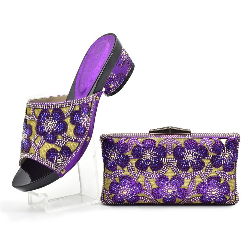 Stilfulde damebryllupssko med diamantpresset blomsterprint til festsko_voghion.com