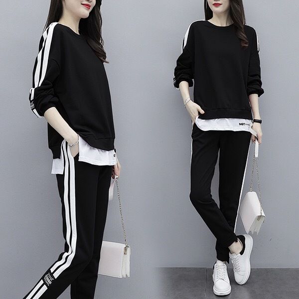 Completo in maglia alla moda 2025 per donna, nuovo set due pezzi con top ampio e pantaloni a gamba larga in stile coreano autunnale_voghion.com